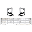 3-Piece Kit Grille Silver, Includes (1) Grille Assembly and (2) Headlight Door