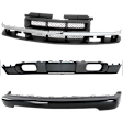 1999 Chevrolet S10 Base - 3-Piece Kit Front Bumper, For Models Without LS Appearance Package, Painted Black,  Includes (1) Bumper, (1) Grille Assembly, and (1) Valance