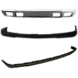 3-Piece Kit, Front Textured Bumper Cover, For Models with Tow Hook, includes (1) Bumper Cover and (2) Valance