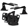 3-Piece Kit Driver and Passenger Side Hood Latch, Includes (2) Hood Hinge and (1) Hood Latch