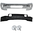 2015 Chevrolet Silverado 2500 HD - 4-Piece Kit Front Bumper, Chrome, Includes (1) Bumper, (2) Fog Light, and (1) Valance