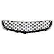 3-Piece Kit Bumper Grille, Chrome Shell w/ Black Insert, Includes (1) Bumper Cover, (1) Bumper Grille, and (1) Grille Assembly