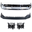 2014 Ram 1500 - 4-Piece Kit Front, Upper and Lower Bumper, For Models With Two Piece  Type, Chrome,  Includes (1) Bumper, (2) Bumper Bracket, and (1) Bumper Cover