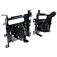 2014 Ram 1500 - 4-Piece Kit Front, Upper and Lower Bumper, For Models With Two Piece  Type, Chrome,  Includes (1) Bumper, (2) Bumper Bracket, and (1) Bumper Cover