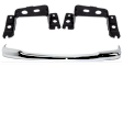 3-Piece Kit, Front Bumper, Chrome, Includes (1) Bumper and (2) Bumper Bracket