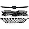 2014 Dodge Dart - 3-Piece Kit Grille, Textured Black, For Models Without Active  Shutter,  Includes (1) Bumper Grille, (1) Grille Assembly, and (1) Grille Trim