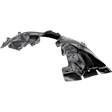3-Piece Kit, Front, Driver and Passenger Side Fender Liner, Includes (1) Engine Splash Shield and (2) Fender Liner