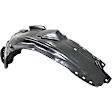 2006-2011 Honda Civic - 3-Piece Kit, Front, Driver and Passenger Side Fender Liner, Coupe, Includes (1) Engine Splash Shield and (2) Fender Liner