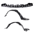 3-Piece Kit Direct Fit Bumper Splash Shield, 3-Piece Kit, Includes (1) Bumper Splash Shield and (2) Fender Liner