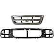 1998-2000 Ford Ranger - 2-Piece Kit Header Panel, Includes (1) Header Panel and (1) Grille Assembly