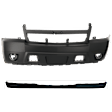 2-Piece Kit Front Primed Bumper Cover, For Models without Off Road Package, Includes (1) Bumper Cover and (1) Valance