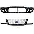 2002 Ford Ranger - 2-Piece Kit Grille, Painted Black Shell with Painted Gray Insert,  Includes (1) Grille Assembly and (1) Header Panel