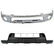 2010 Nissan Frontier - 2-Piece Kit Front, Lower Bumper, Chrome,  Includes (1) Bumper and (1) Valance