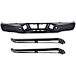 3-Piece Kit, Step Bumper, Powdercoated Black, Face Bar and Pads, Without mounting bracket(s), Includes (2) Bumper Bracket and (1) Step Bumper