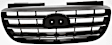 2-Piece Kit Grille Painted Black, Includes (1) Bumper Grille and (1) Grille Assembly