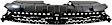 2013 Dodge Dart - 2-Piece Kit Grille, Textured Black, For Models Without Active  Shutter,  Includes (1) Bumper Grille and (1) Grille Assembly