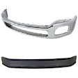 2012 Ford F-350 Super Duty - 2-Piece Kit Front Bumper, 4WD, Chrome, Includes (1) Bumper and (1) Valance