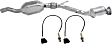 3-Piece Kit Passenger Side Catalytic Converter, Federal EPA Standard, 46-State Legal, includes (1) Passenger Side Catalytic Converter, (2) Before Catalytic Converter, Driver Side Oxygen Sensors