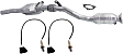 3-Piece Kit Driver Side Catalytic Converter, Federal EPA Standard, 46-State Legal, includes (1) Driver Side Catalytic Converter, (2) Before Catalytic Converter, Driver Side Oxygen Sensors