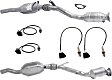 6-Piece Kit Driver and Passenger Side Catalytic Converter, 2.8L, 6Cyl, Federal EPA Standard, 46-State Legal, (Cannot ship to CA, CO, NY or ME), Includes (2) Catalytic Converter and (4) Oxygen Sensor