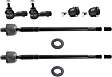 6-Piece Kit Front, Driver and Passenger Side Suspension Kit, Includes (2) Ball Joint and (4) Tie Rod End