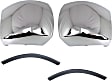 2007-2010 Chevrolet Silverado 3500 HD - 4-Piece Kit Front, Driver and Passenger Side Bumper End, For Models Without Fog Lights, Chrome, Plastic, Includes (2) Bumper End and (2) Bumper Trim