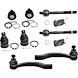 8-Piece Kit Front, Driver and Passenger Side Suspension Kit, Includes (4) Ball Joint and (4) Tie Rod End