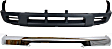 1998 Nissan Frontier SE - 2-Piece Kit Front Bumper, Chrome, Standard Cab Pickup, Includes (1) Bumper and (1) Valance