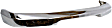 1998 Nissan Frontier SE - 2-Piece Kit Front Bumper, Chrome, Standard Cab Pickup, Includes (1) Bumper and (1) Valance