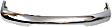 1998 Nissan Frontier SE - 2-Piece Kit Front Bumper, Chrome, Standard Cab Pickup, Includes (1) Bumper and (1) Valance