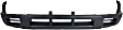1998 Nissan Frontier SE - 2-Piece Kit Front Bumper, Chrome, Standard Cab Pickup, Includes (1) Bumper and (1) Valance