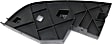 3-Piece Kit Front, Driver and Passenger Side, Outer Bumper Trim, Black, Includes (1) Valance and (2) Bumper Trim