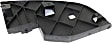 3-Piece Kit Front, Driver and Passenger Side, Outer Bumper Trim, Black, Includes (1) Valance and (2) Bumper Trim