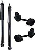 4-Piece Kit Rear, Driver and Passenger Side Suspension Kit, Includes (2) Sway Bar Link and (2) Shock Absorber and Strut Assembly