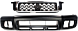 2-Piece Kit, Grille Chrome Shell with Painted Dark Gray Insert, Includes (1) Bumper Cover and (1) Grille