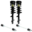 4-Piece Kit Rear, Driver and Passenger Side Suspension Kit, Includes (2) Shock Absorber and Strut Assembly and (2) Sway Bar Link