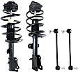 4-Piece Kit Front, Driver and Passenger Side Suspension Kit, Includes (2) Sway Bar Link and (2) Shock Absorber and Strut Assembly