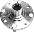 2-Wheel Set Front Wheel Hub, 4 Lugs, With Bearing, Includes (2) Wheel Hub and (2) Wheel Bearing