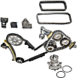 2-Piece Kit Timing Chain Kit, Includes (1) Timing Chain Kit and (1) Water Pump