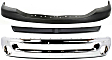 2009 Dodge Ram 3500 - 3-Piece Kit Front, Upper Textured Bumper Cover, 1-Piece Inner Filler, For Models Without Tow Hook Holes,  Includes (1) Bumper, (1) Bumper Cover, and (1) Bumper Trim
