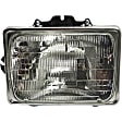 2001 Ford E-150 Econoline Base - 6-Piece Kit Header Panel,  Includes (1) Bumper Filler, (1) Header Panel, (2) Headlight, and (2) Headlight Door