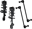 4-Piece Kit Front, Driver and Passenger Side Suspension Kit, Includes (2) Sway Bar Link and (2) Shock Absorber and Strut Assembly