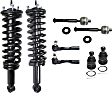 8-Piece Kit Front Suspension Kit, Includes (4) Tie Rod End, (2) Ball Joint and (2) Shock Absorber and Strut Assembly