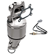 KIT-083023-121 2-Piece Kit Catalytic Converter, 3.5L, 6Cyl, CARB and Federal EPA Standards, 50-state Legal, Includes (1) Catalytic Converter and (1) Oxygen Sensor