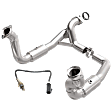 KIT-083023-161 2-Piece Kit Catalytic Converter, 6.2L, 8Cyl, CARB and Federal EPA Standards, 50-state Legal, Includes (1) Catalytic Converter and (1) Oxygen Sensor