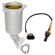 KIT-083023-61 2-Piece Kit Catalytic Converter, 2.4L, 4Cyl, CARB and Federal EPA Standards, 50-state Legal, Includes (1) Catalytic Converter and (1) Oxygen Sensor