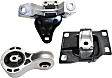 2011 Ford Focus - 3-Piece Kit Front, Passenger Side Motor Mount, Automatic Transmission,  Includes (1) Engine Torque Mount, (1) Motor Mount, and (1) Transmission Mount