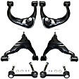 2011 Toyota Tacoma - 6-Piece Kit Front, Driver and Passenger Side, Upper and Lower Control Arm Kit, 4WD,  Includes (4) Control Arm and (2) Sway Bar Link