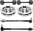 6-Piece Kit Front Suspension Kit, Includes (2) Sway Bar Link, (2) Tie Rod Assembly and (2) Wheel Hub