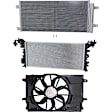 3-Piece Kit A/C Condenser, 1.4L, 4Cyl, Includes (1) A/C Condenser, (1) Cooling Fan Assembly and (1) Radiator